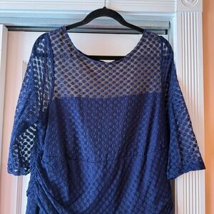 Kiyonna Blue Lace Dress